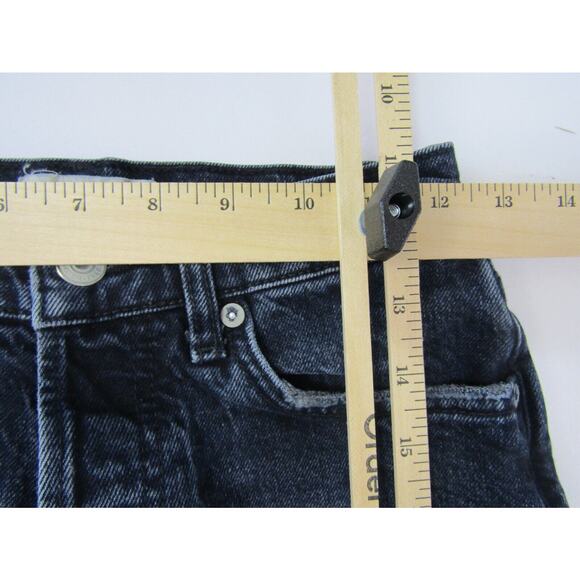 We The Free Blue Button Fly Distressed Skinny Jeans 25" Mid Rise Minimalist - Picture 5 of 7